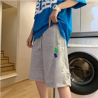 men casual shorts summer thin hip hop breasted cargo shorts men loose functional label american five point pants sweat shorts