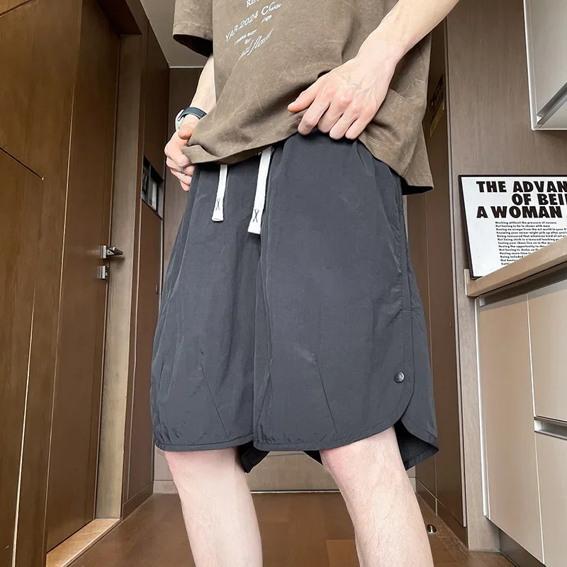 Мужские повседневные спортивные брюки свободного кроя быстросохнущие летние с