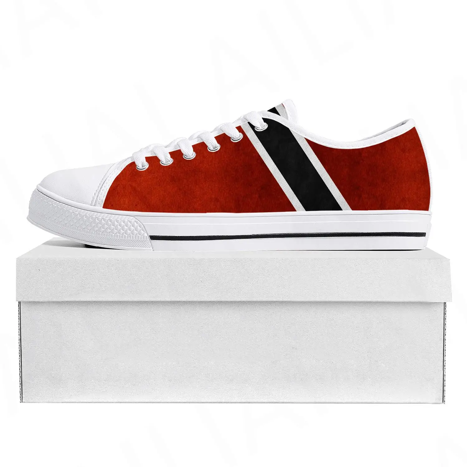 

Высококачественные низкие кроссовки с флагом Тринидада и Тобаго, мужские и женские холщовые кроссовки для подростков, повседневная обувь для пары, обувь на заказ