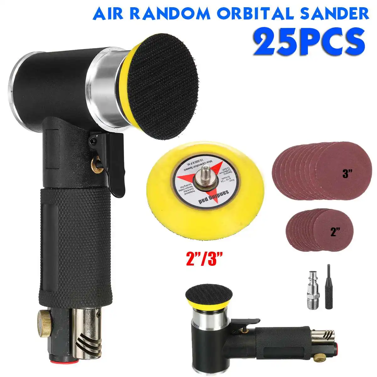 

25 шт., 2-3 "пневматическая полировальная машина, 15000 об/мин