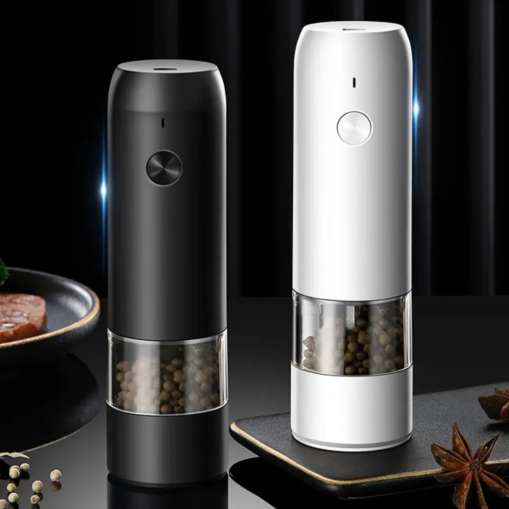 

Salt Grinder Excellent Battery Operated Automatic Pepper Salt Mill Grinder Metal Pepper Crusher