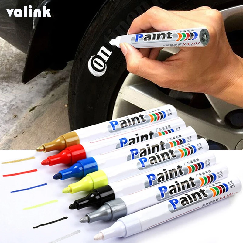 

Paint Cleaner Car Wheel Tire Oily Painting Pen Auto Rubber Tyre Polishes Metal Permanent Marker Graffiti Touch Scratch Wet Wax