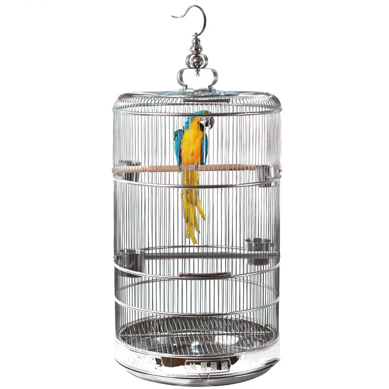 Шифрованные Роскошные клетки для птиц из нержавеющей стали Fairywren Brother Myna, серый попугай, вилла, искусственная игровая площадка, птичьи клетки