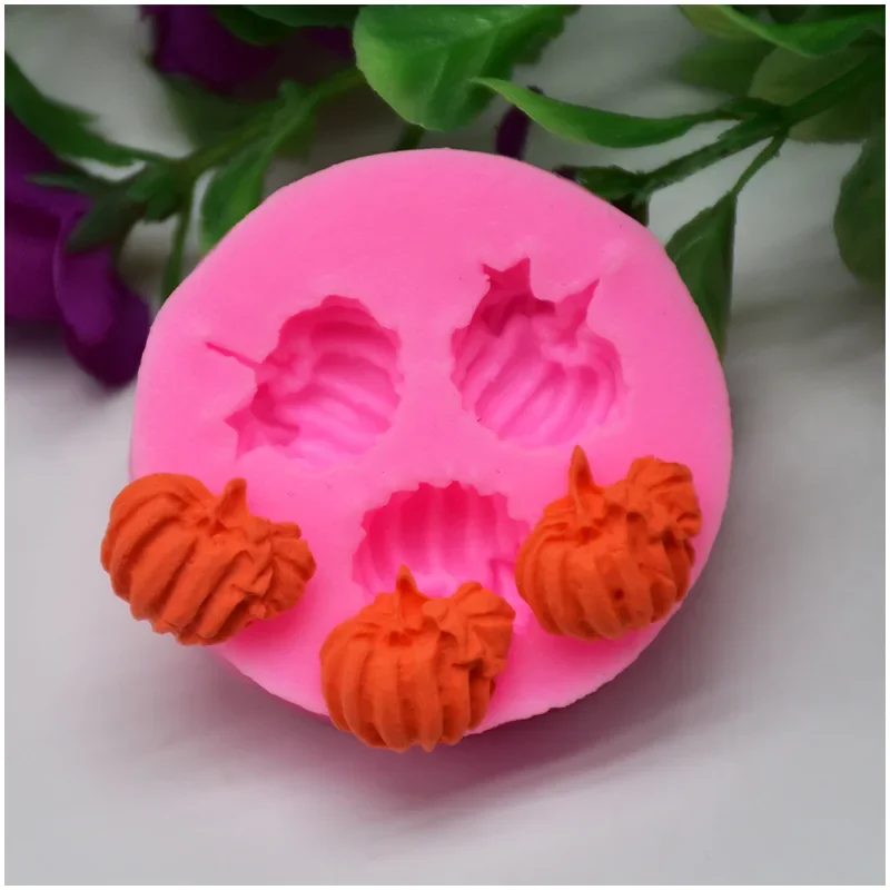 

Aomily-DIY Pumpkin Sizes Silicone Molds, Handmade Fondant Cake Mold, Cartoon Decorating Sugar Craft, Chocolate Moulds Tools