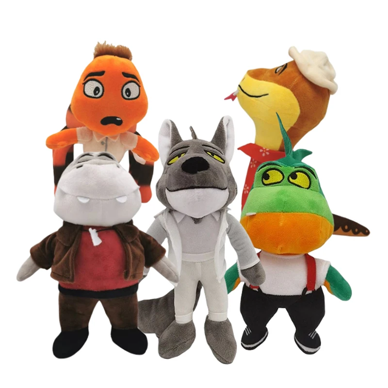 

Новинка из мультфильма Disney, плюшевые милые фигурки героев мультфильма «Плохие парни», Тарантул, волк, пиранха, змея, мягкие куклы, детские по...