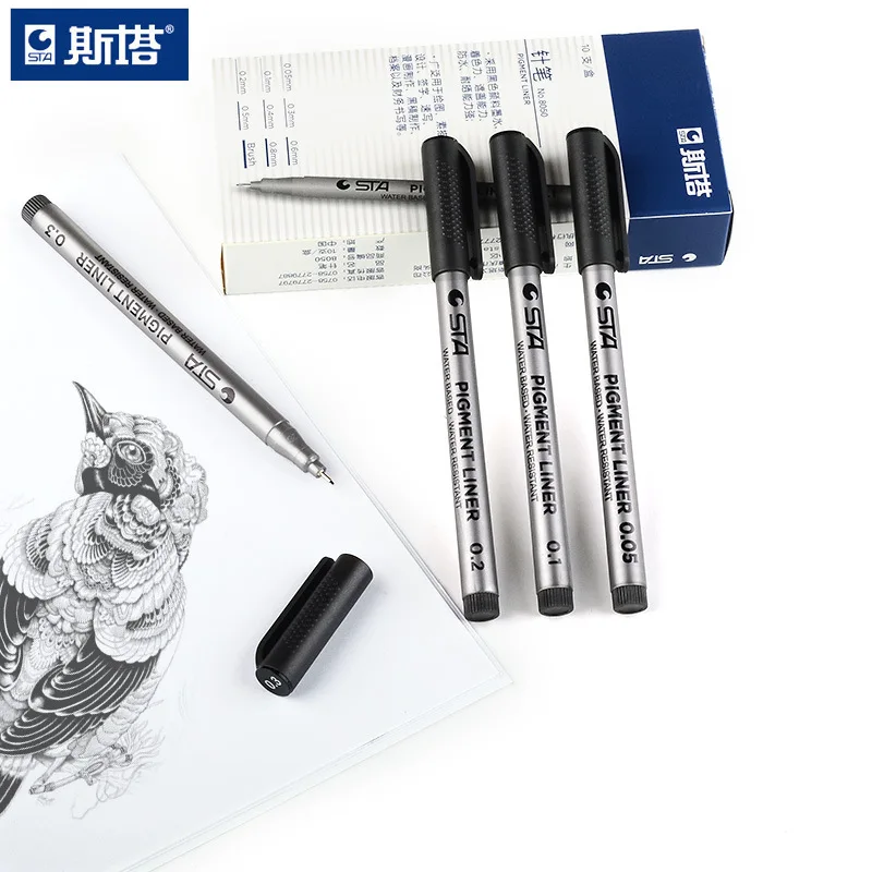 

Drawing Fiber Needles Fine Liner Brush Pen Sketch Pen Hand-painted Student Hook Line Pen Art Comics Design Stroke Sketch Pen