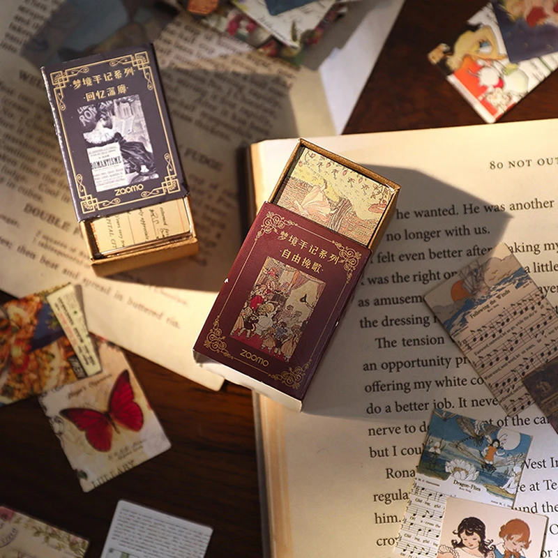 

100 листов винтажных наклеек, мини-книжка, рукоделие, украшение «сделай сам», скрапбукинг, кукольный домик