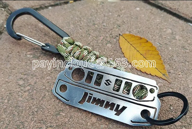 

For 2018 2019 2020 Suzuki Jimny JB64 Sierra JB74w Accessories Stainless Steel Keychain Key Ring Key Chain Keyring Life Style