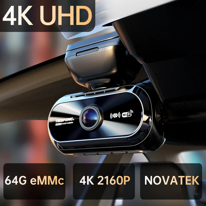 

FINDIM A801 4K UHD Dash Cam Support 1080P Rear Camera for Car DVR Video Recorder Night Vision Built-in eMMC, WIFI