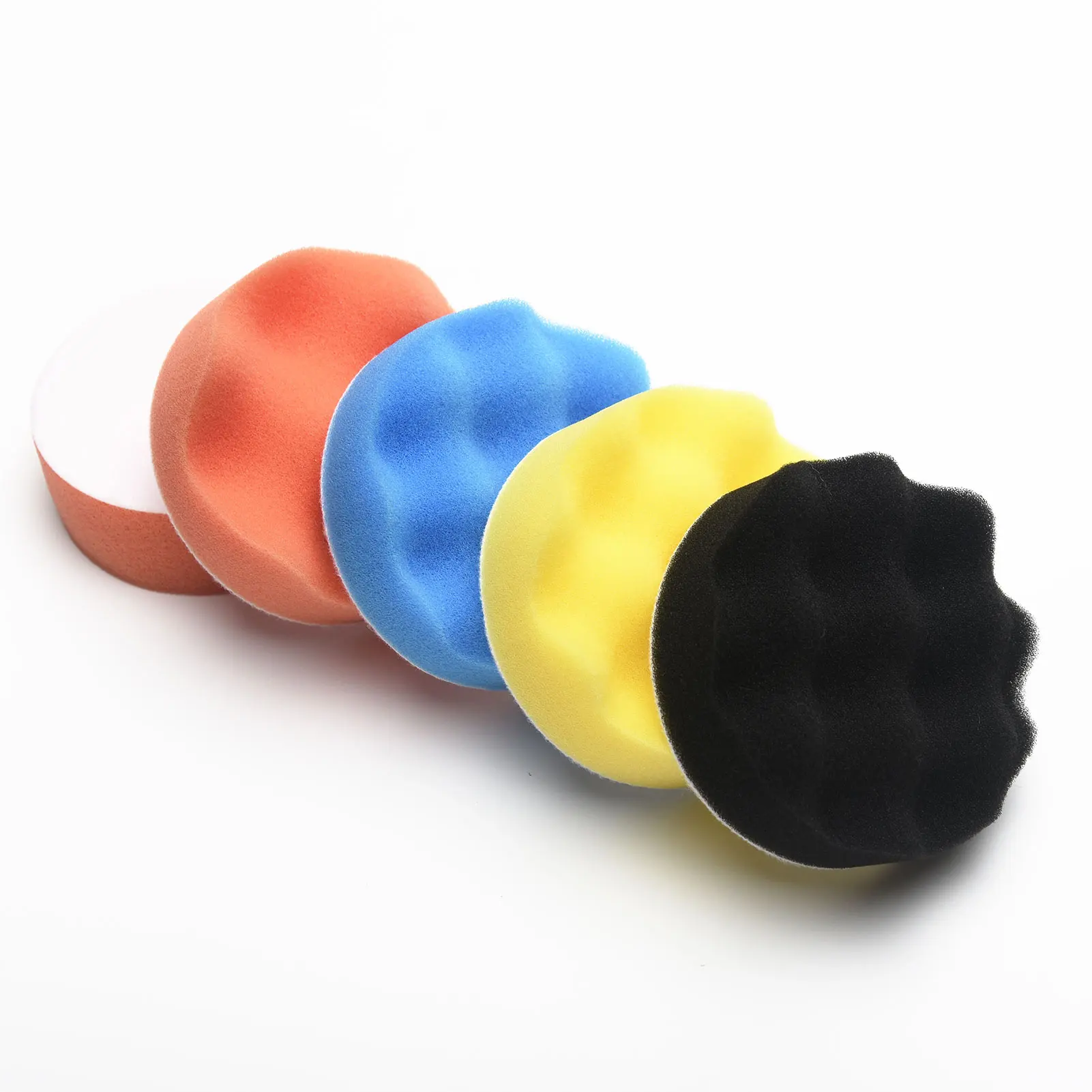 

25pcs Sponge Wheel Machine With Drill Adapter Car Polishing Anti Scratch Universal Accessories Buffer Pads Set Soft Tool Waxing