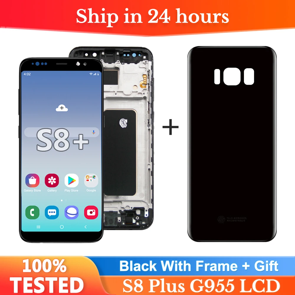 High Quality For Samsung Galaxy S8 plus G955 G955F G955fd LCD Display Touch Screen Digitizer For Samsung S8+ LCD With Frame