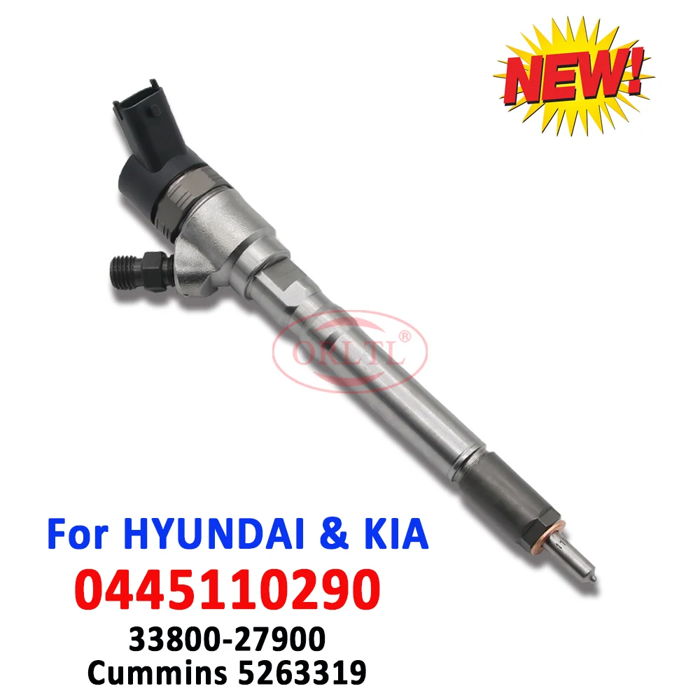 

0445110290 Diesel Fuel Injection 0445110126 Common Rail Injector Nozzle 0445110729 for BOSCH 5263319 HYUNDAI KIA 33800-27900