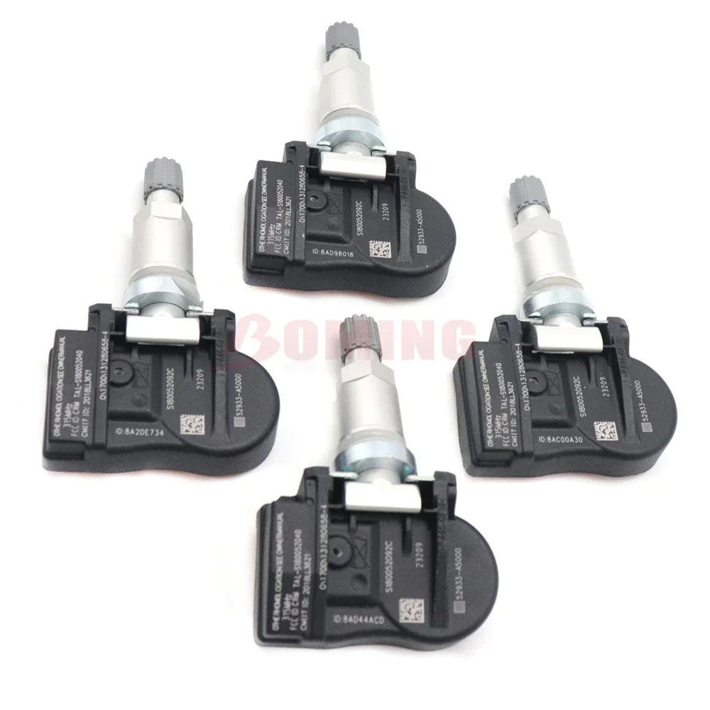 4 шт. 52933-A5000 автомобильный датчик давления в шинах TPMS для Hyundai Accent Equus Santa Fe Genesis Coupe