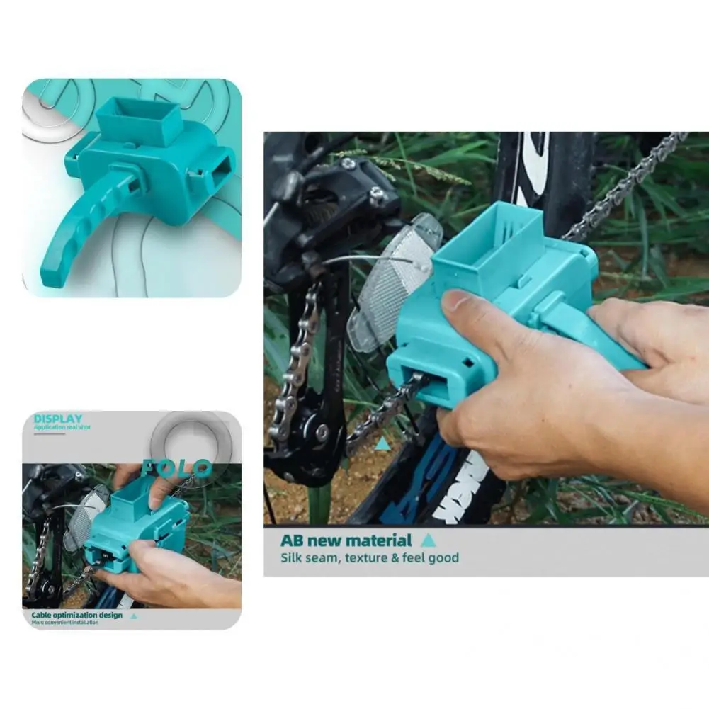 

Bike Chain Cleaner Big Brush Durable Reusable Sturdy Bright Color Chain Cleaner Chain Scrubber Machine for Repairing