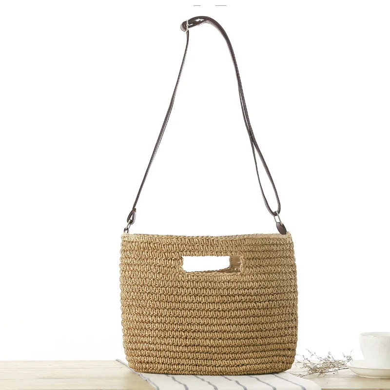 

Women's Messenger Bag Summer Vacation Woven One-shoulder Bag Hand-carried Three-purpose Straw Bag Temperament Sen Series