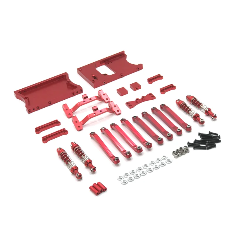 

Metal Upgrade Shock Absorber Fixed Tie Rod Shock Bracket Rear Axle Servo Mount 6 Piece Set For MN D90 D91 D96 99S RC Car Parts