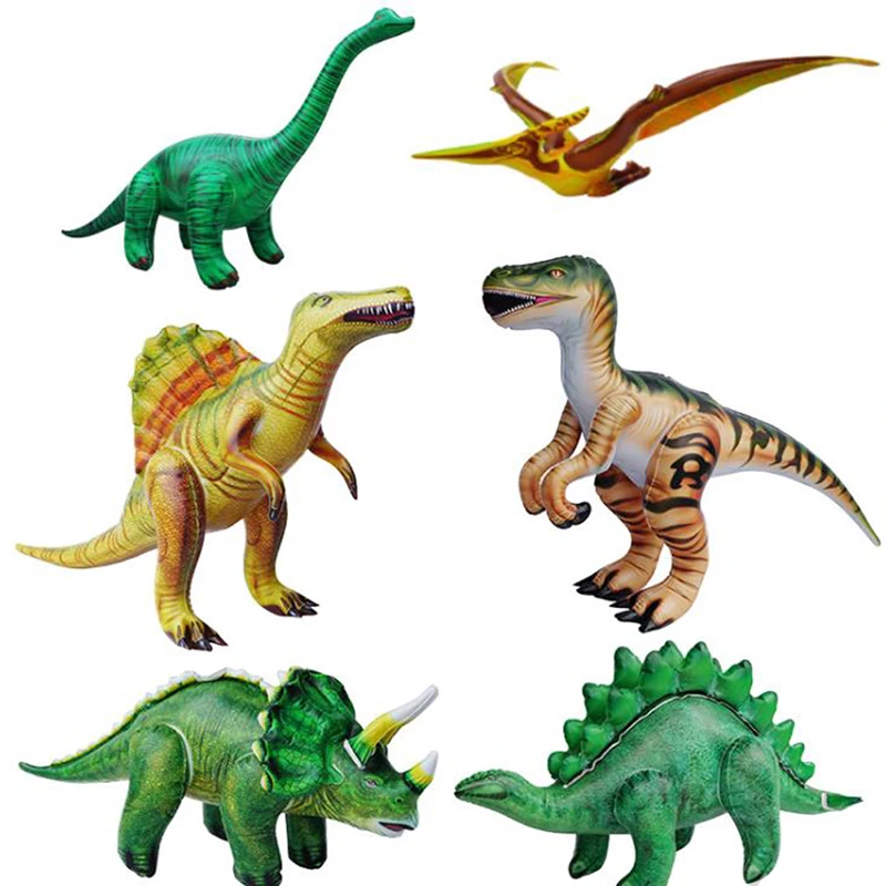 Inflatable Dinosaur Balloons Dino Baby Birthday Party Decoration Supplies Jurassic Animals Raptor Brachiosaurus Toys Kids Favors