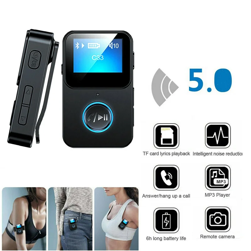 

Casual C33 MP3 Player LCD Screen A2DP Stereo Sound Bluetooth 5.0 Hands-free