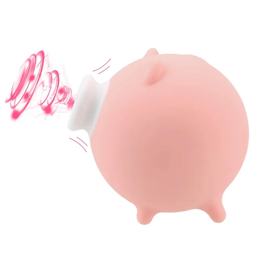 Вибратор для присоски клитора 10 режимов милая свинья вибратор-присоска женский