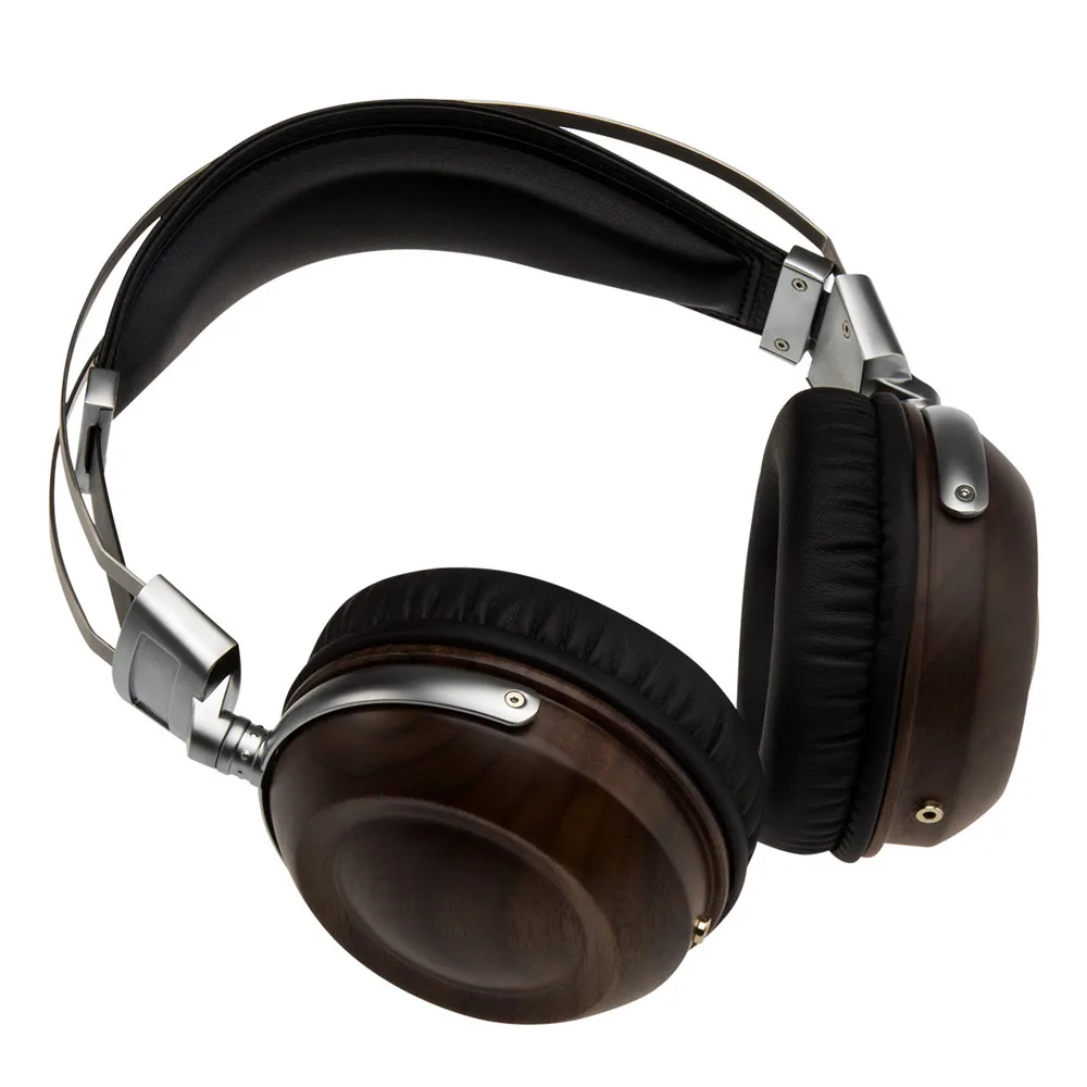 

Wireless Headset C1 Monitoring Headphones 50mm Dynamic Wooden Earphone Over- Stereo Studio Audio Metal Headset Noise Cancelling