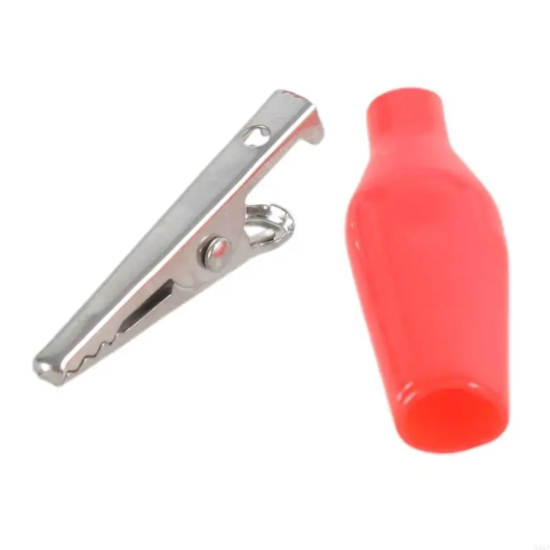 B46D HOT 10X 28 -мм проводки аллигатора для крокодилового тестового зажима FR Electrical Jumper