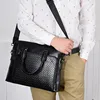 High Quality Leather Men Briefcase Bag Business Handbag Large Capacity Laptop Bag Male Shoulder Bag File Bag For Men 2