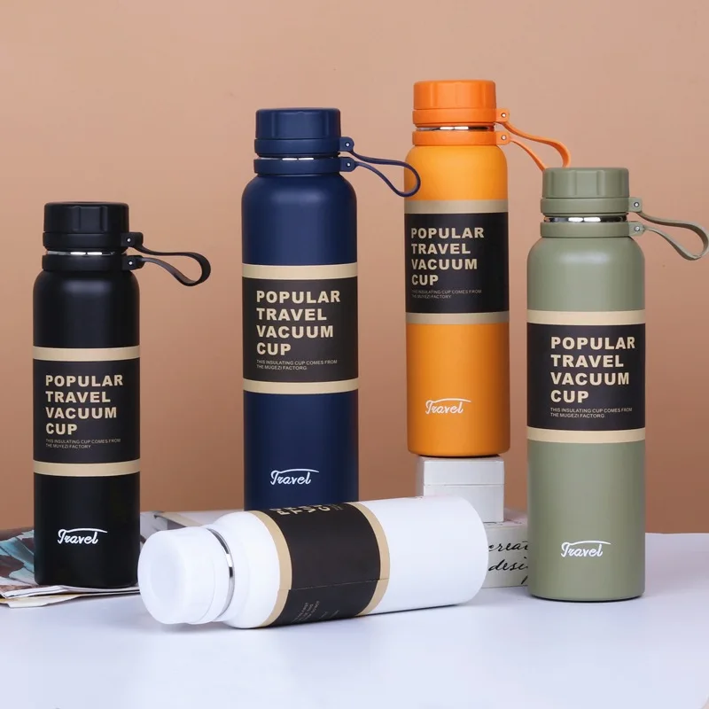 

650ML 850ML 1100ML Double-Layer Stainless Steel Vacuum Sport Flask Travel Mug Business Trip Water Bottle Tea Infuser Bottle