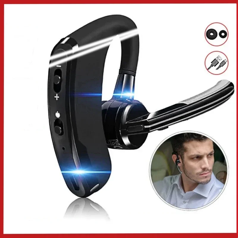 Bluetooth-наушники V8 беспроводные с креплением для деловых звонков шумоподавление