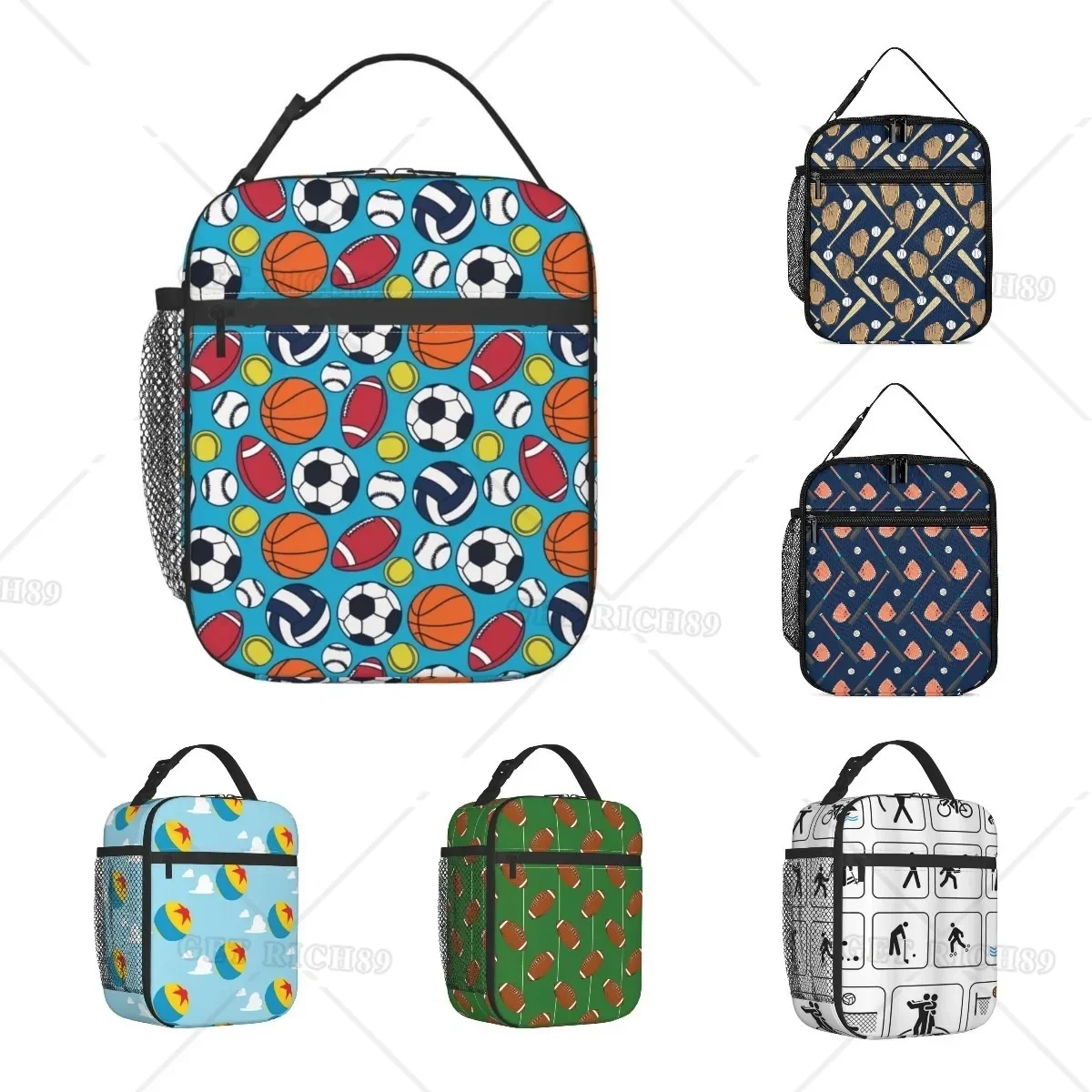 Портативная Сумка Для Обеда Со Спортивным Отделением Мячей Изолированная