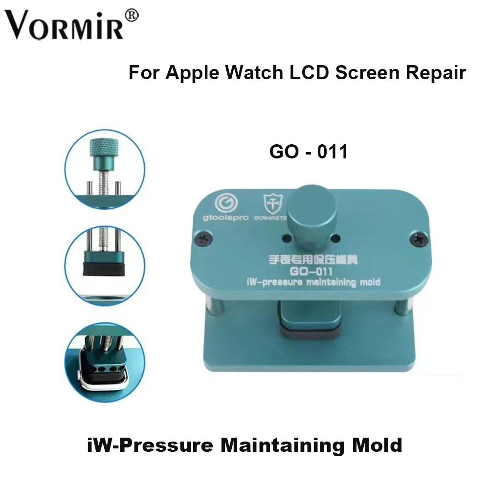 

Форма для удержания давления часов GO-011 для Apple Watch S1 до S7 S8, ремонт жк-экрана, Униформа, без повреждений экрана