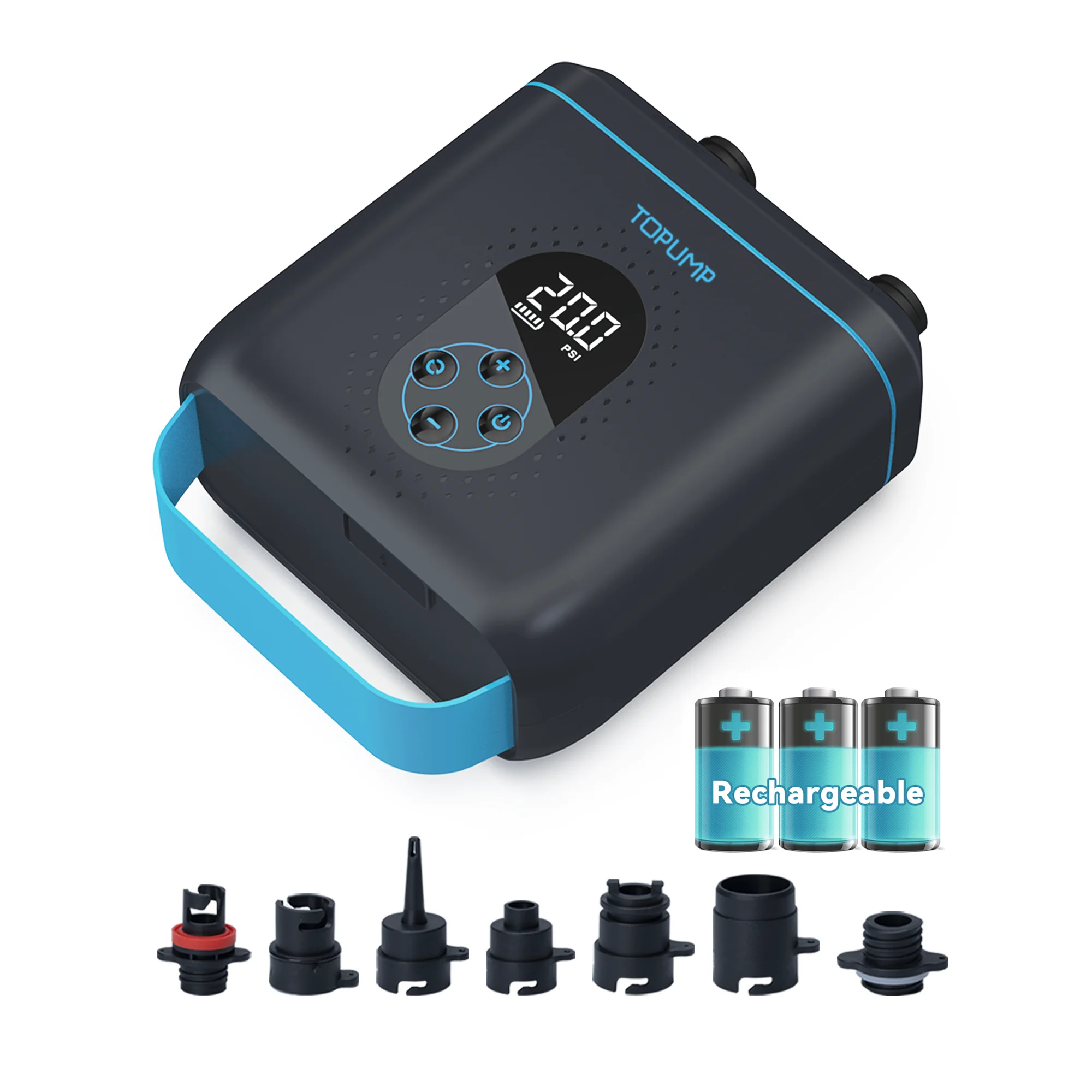 TOPUMP TPS260 20PSI Макс. перезаряжаемый AIr-насос для надувной палатки с аккумулятором 4000