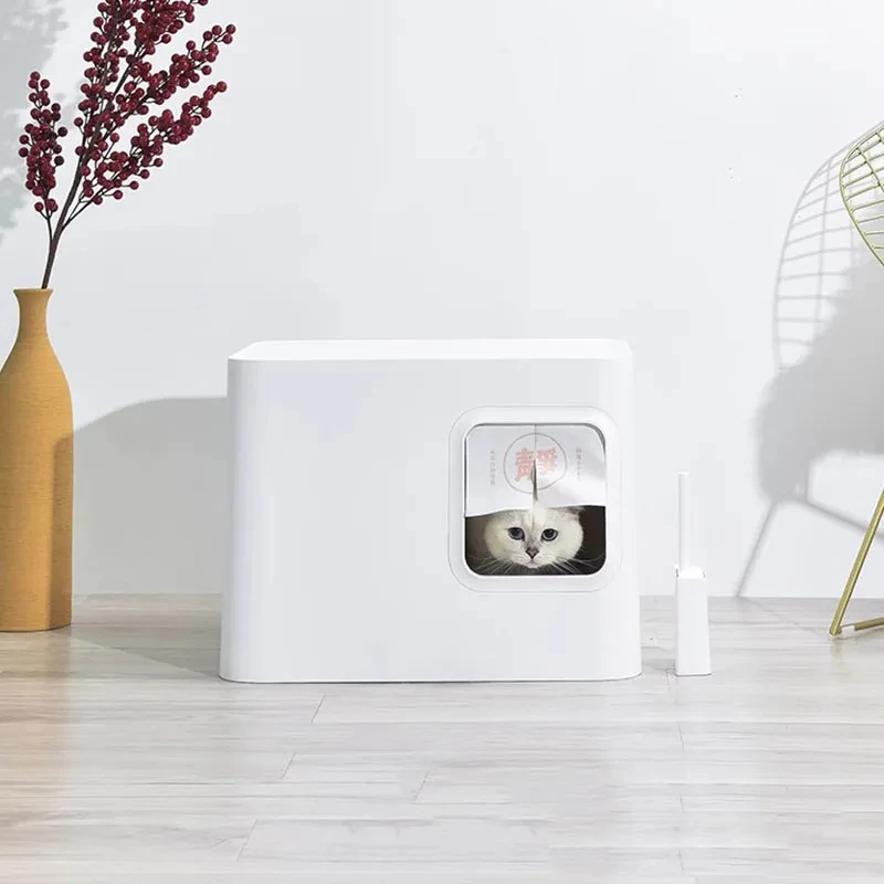 Полностью закрытый контейнер для кошачьего туалета товары дома Товары ванной