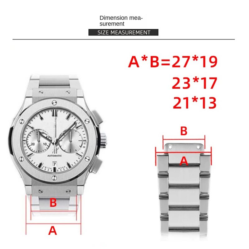 Для Hublot ремешок для часов из нержавеющей стали BIG BANG Classic Fusion Series мужские стальные