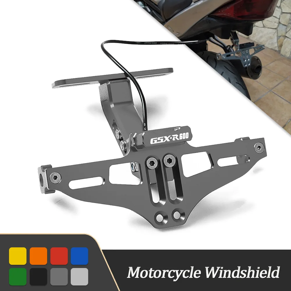 

Для SUZUKI GSXR600 GSXR 600 2017 2018 2019-1992 CNC Заготовка алюминиевый мотоцикл Регулировка угол номерного знака Кронштейн держатель