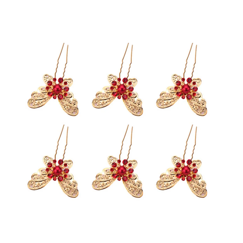 6 шт. свадебная палочка для волос заколка со стразами ювелирные изделия заколки