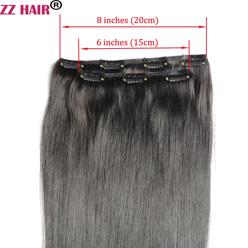 ZZHAIR 100% бразильские человеческие волосы для улучшения 16-24 дюймов прямые качество