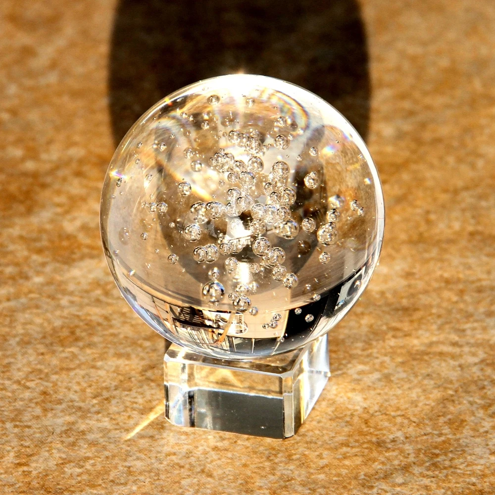 Стеклянный прозрачный шар из кварцевого стекла 60 мм
