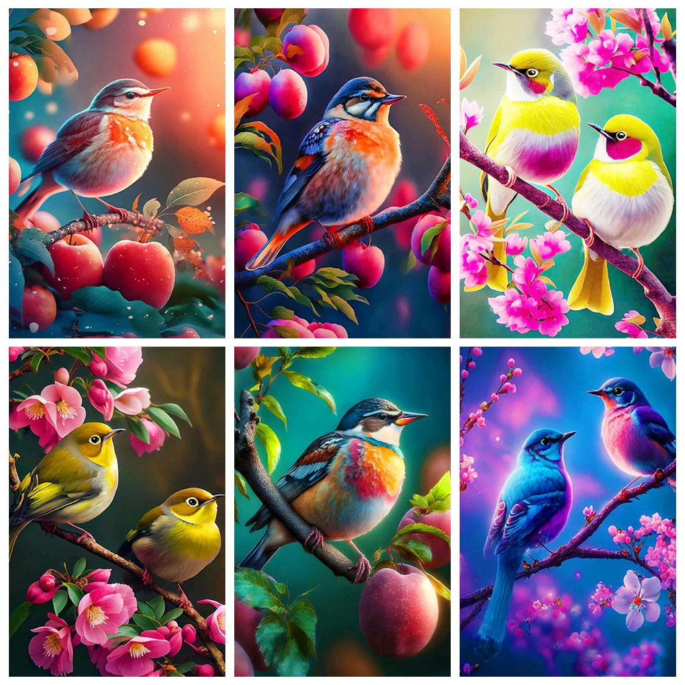 

Алмазная живопись, птицы, полная вышивка, алмазная вышивка, животное, мозаика, искусственная вышивка крестиком, домашний декор