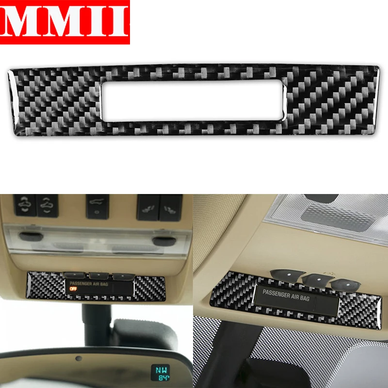 

For Chevrolet Silverado 2007-2013 Interior Carbon Fiber Overhead Light Switch Decoration Trim Cover Sticker Car Accessories