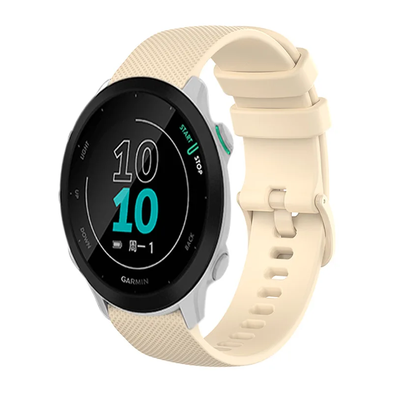 Silicone Strap for Garmin Forerunner 158 245 645 18mm 20mm 22mm Small Checkered Replacement Wristband Bracelet Smartwatch Band
