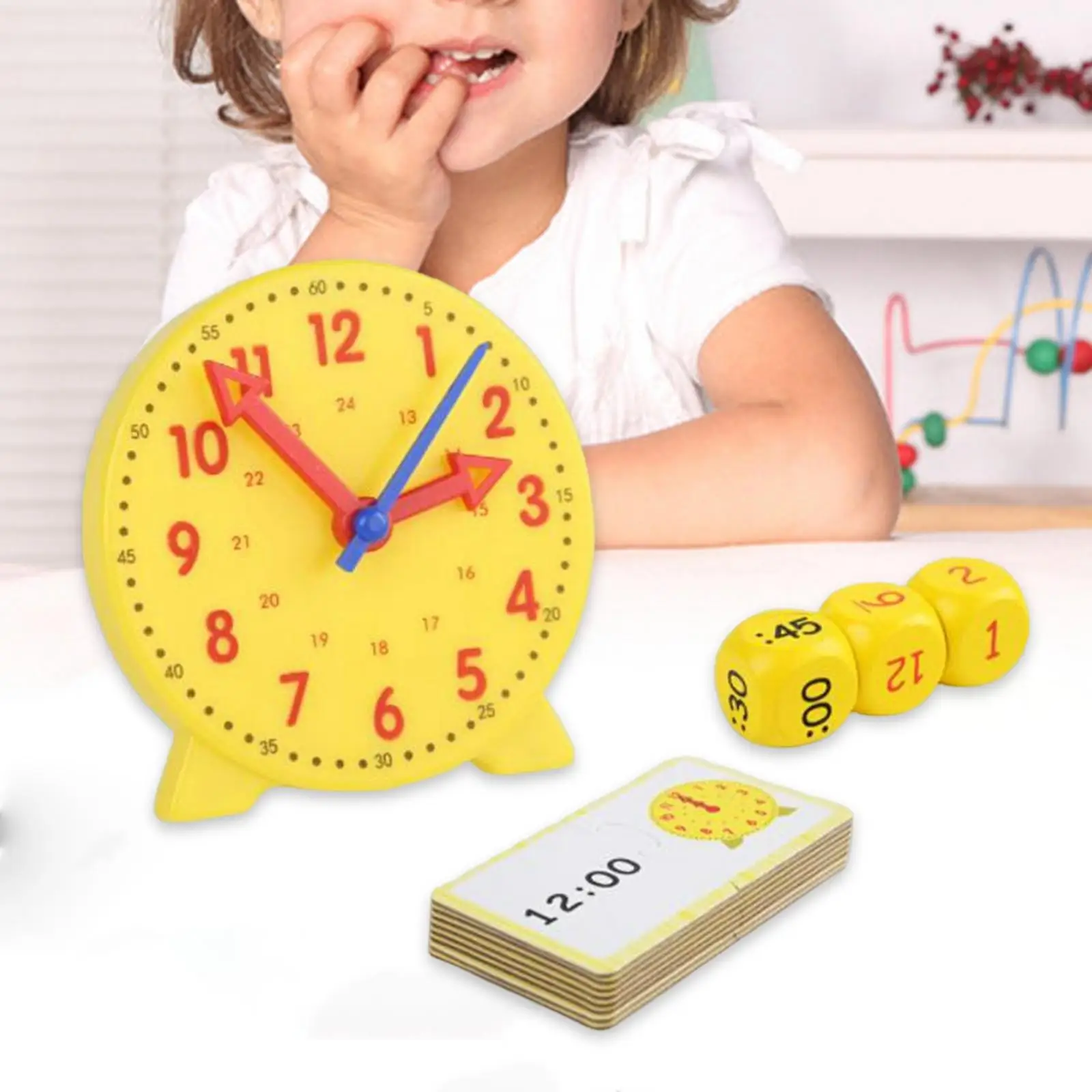

Wooden Puzzle Clocks Time Activity Set for Kids Children Holiday Gifts