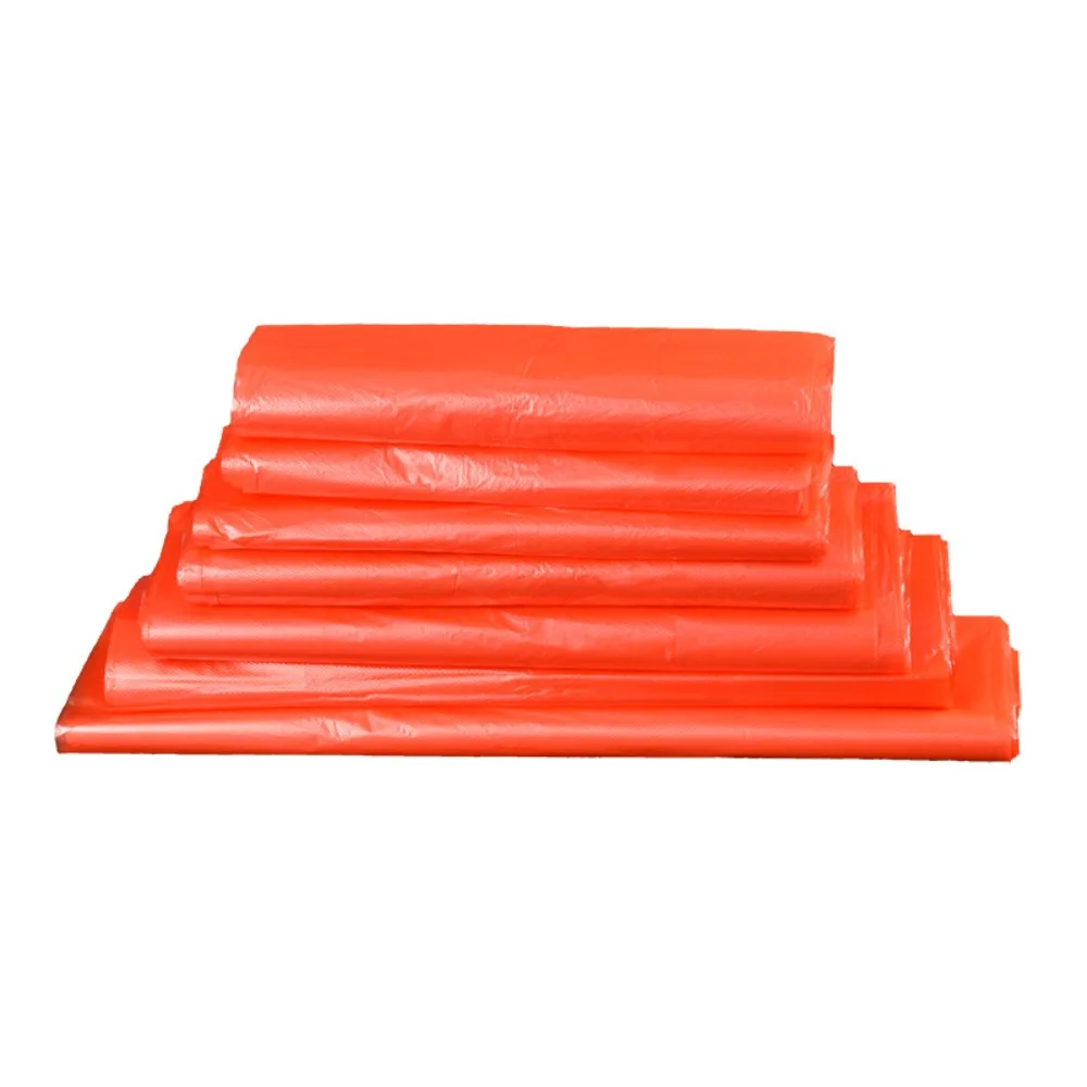

100pcs New Handle Accessories Red Plastic Bag 100pcs Vest Style Garbage For Supermarket|Shopping|Kitchen