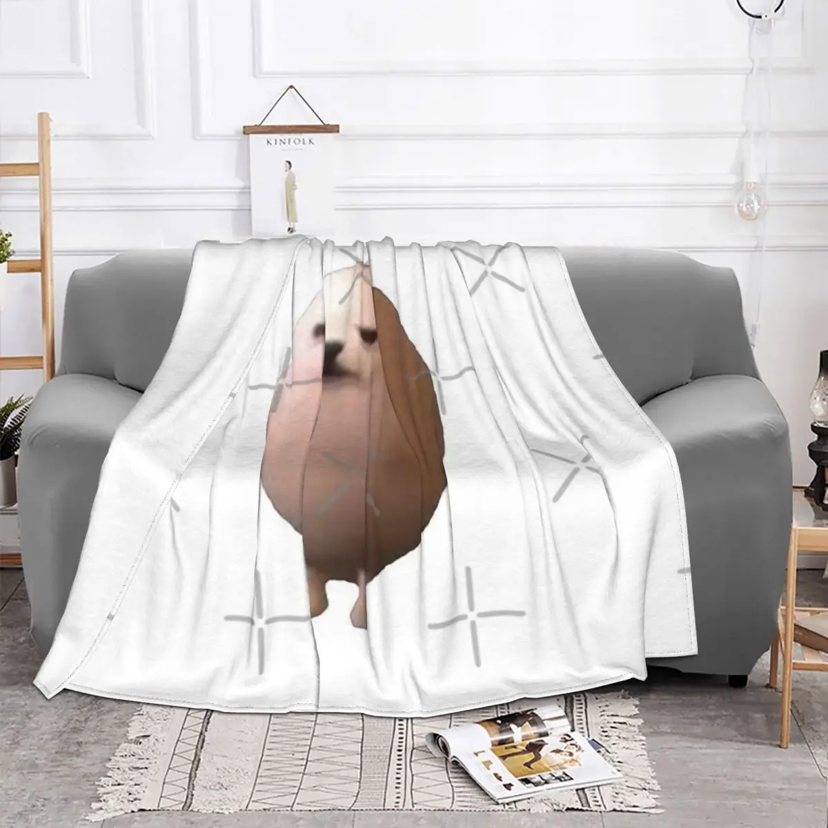 Яйцо Собака одеяло покрывало на кровать Kawaii Сверхлегкий