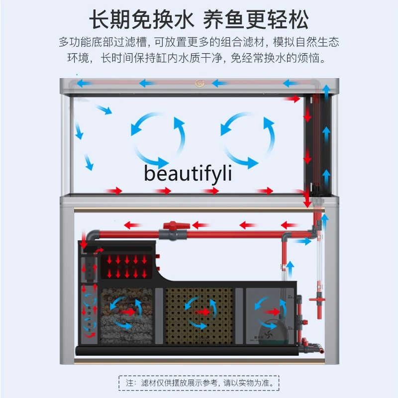 Дуговый аквариум для гостиной нижний фильтр горячий гибкий ультра-белый