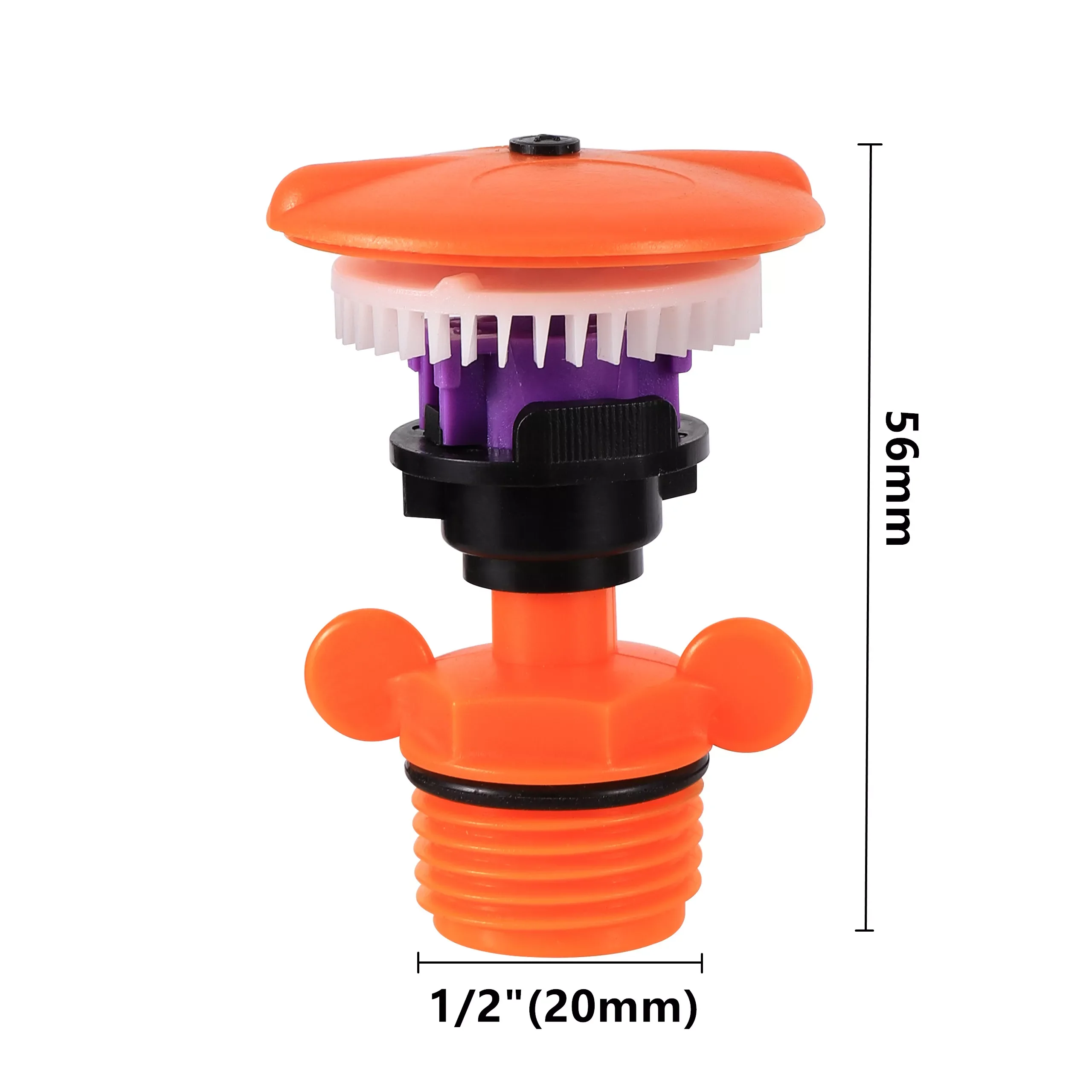 

Jmt1/2"Male Thread Garden Watering Sprinkler 360° Rotating Lawn Flower Field Orchard Irrigation Nozzle Oscillating Rotary Sprin