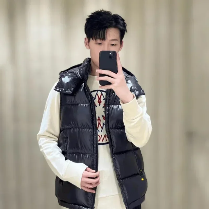 Mo*cl*r однотонная ветрозащитная укороченная куртка-пуховик унисекс зимняя толстая