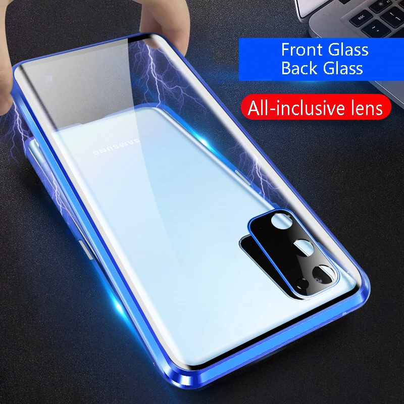 

360° Full Protection For OnePlus 10R 10T 10Pro phone Case Tempered Magnetic Adsorption Glass Cover bag Camera Lens