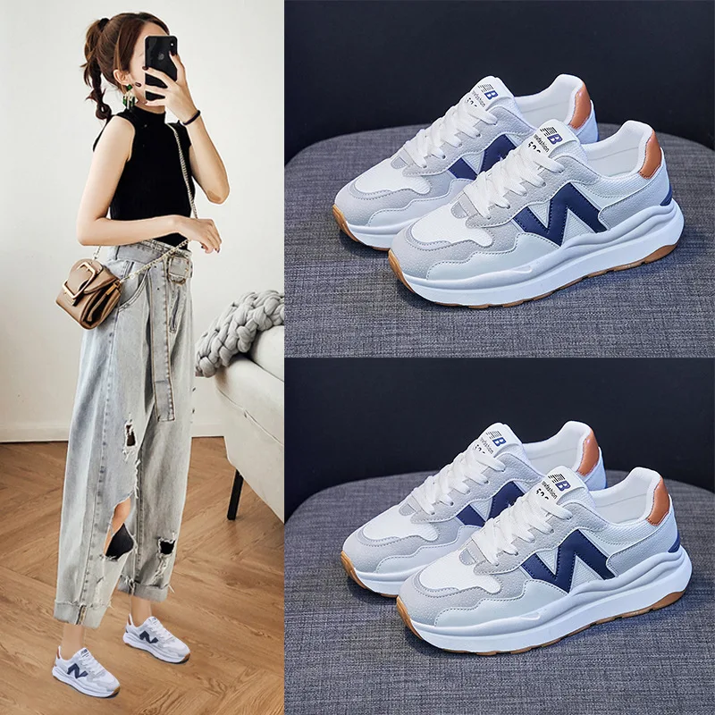 

2022 New Fashion Spring New Shoes Female Platform Sneakers Women Tenis Feminino Casual Female Shoes Breathable Walking Shoes