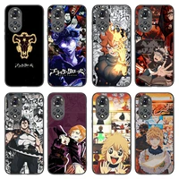 black clover anime phone cover for huawei p30 p40 p50 pro mate40 40pro plus honor 50pro 50se phone case