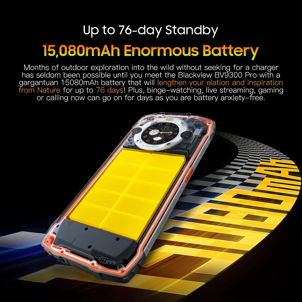 Смартфон Blackview BV9300 PRO защищенный 8 + 12 Гб 256 ГБ Helio G99 Android 13